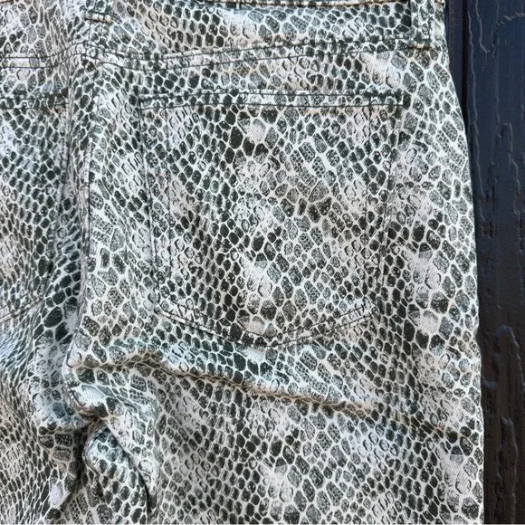 Adriano Goldschmied 28R Jeans Pants Python Snake Pattern Mari High Rise Straight - Picture 6 of 13